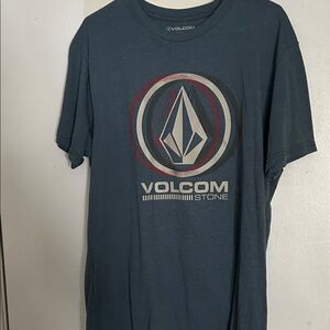 Volcom Blue Logo Tee